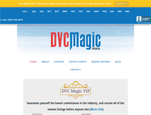 Tablet Screenshot of dvcmagicresales.com